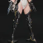 Electric Speedster Battle Girl Figurine, Fully Hand Painted 3D Printed Collectible Statue, Sci Fi Action Sculpture product image