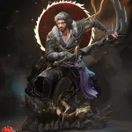 Dark Fantasy Expedition Warrior Figurine, Hand Painted Resin Collectible Statue RPG Inspired Sculpture product image 2