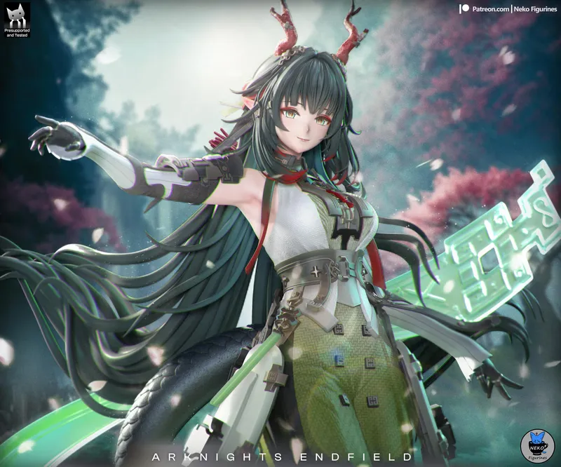 The Green/ Maximum Detailed Hand-Painted Figure - alternate view