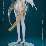 White Horse Adeptus Figurine, Fully Hand Painted 16K 3D Printed Collectible Statue, Celestial Geo Fantasy Sculpture product image 3