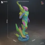 Alien Space Sniper Figurine, Highly Detailed Hand Painted 3D Printed Collectible Statue, Sci Fi Warrior Sculpture product image 9