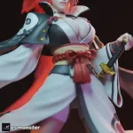 One-Eyed Samurai  - Highly Detailed Hand-Painted Statue - Collectible Sculpture product image 2