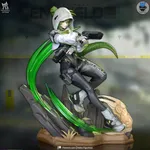 Fiery Sword Warrior Figurine, Hand Painted Anime Game Inspired 3D Printed Collectible Statue, Red Flame Battle Girl Figure product image 4