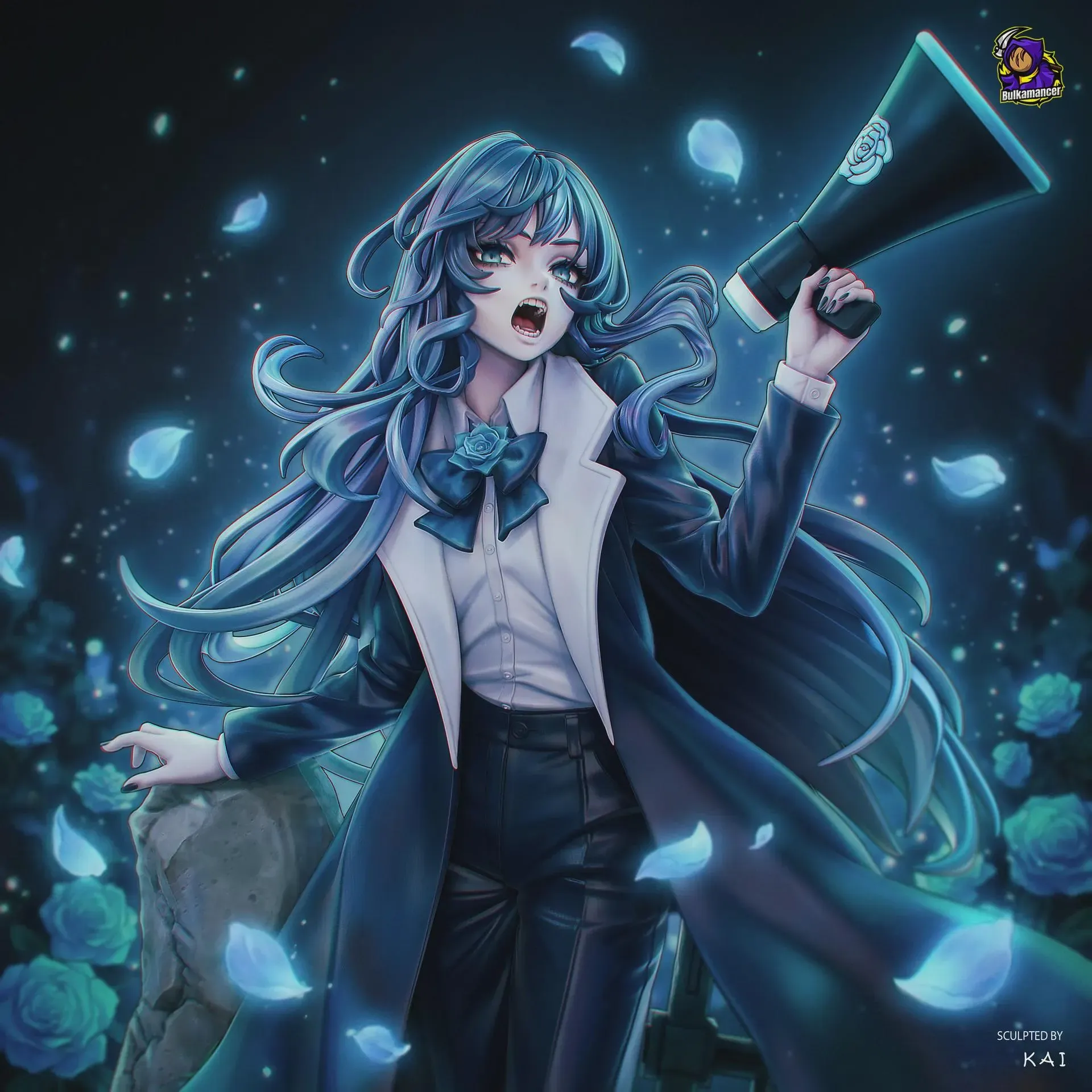 Ado Chando Figure – 3D Printed Resin Diorama j pop k pop