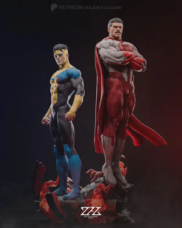 Son And Father | Maximum Detailed Hand- Painted figure - alternate view