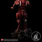 The Red Armour Soldier – 16K Resin 3D Printed Statue Collectible Hand-Painted product image 2