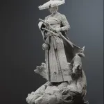 Female Ronin Warrior Figurine, Maximum Detailed 16K 3D Printed Collectible Statue, Japanese Samurai Game Inspired Figure product image 4