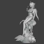 Celestial Oracle Strategist Figurine, Fully Hand Painted 3D Printed Collectible Statue, Fantasy Anime Seer Sculpture product image 7