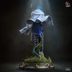 Blue Hero Swordsman Figurine, Highly Detailed Hand Painted 3D Printed Collectible Statue, Fantasy Anime Warrior Sculpture product image 6