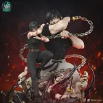 Hand Painted Resin Figurine, Dark Anime Martial Arts Battle Sculpture product image 4