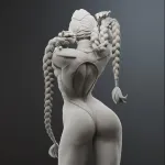 Blonde Special Forces Fighter Figurine, Fully Hand Painted 3D Printed Collectible Statue, Martial Arts Game Inspired Sculpture product image 11