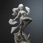 Kitana Mortal Kombat | Maximum Detailed 16K 3D printed figure product image 11