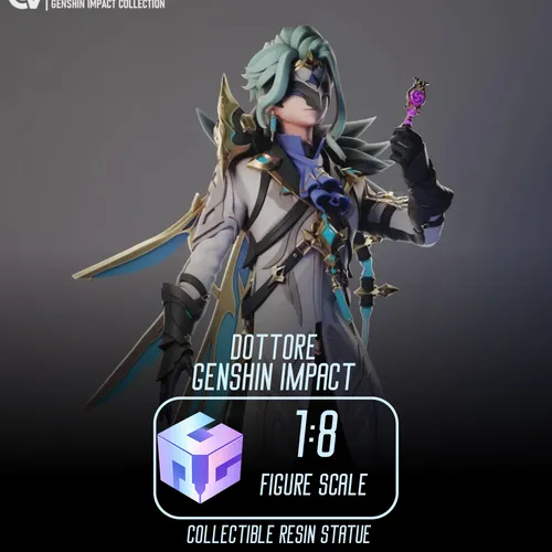 Dottore Genshin Impact | Maximum Detailed 16K 3D printed figure