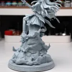Green Sci Fi Mecha Girl Figurine, Maximum Detailed Hand Painted Anime Game Inspired 3D Printed Collectible Statue product image 15