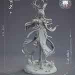 The Deer Lady -  Highly Detailed Hand-Painted Statue - Collectible Sculpture product image 7