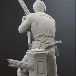 Leon Kennedy Resident Evil |Maximum Detailed 16K 3D printed figure product image 4