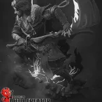 Dark Fantasy Expedition Warrior Figurine, Hand Painted Resin Collectible Statue RPG Inspired Sculpture product image 8