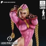 Blonde Special Forces Fighter Figurine, Fully Hand Painted 3D Printed Collectible Statue, Martial Arts Game Inspired Sculpture product image 7