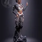 The Lady with the Finger Figurine – 16K Resin 3D Printed Statue Collectible Hand-Painted product image 2