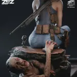 Blue Tactical Survival Heroine Figurine, Hand Painted 16K 3D Printed Resin Collectible Statue, Horror Game Inspired Sculpture product image 13