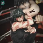 Hand Painted Resin Figurine, Dark Anime Martial Arts Battle Sculpture product image 2