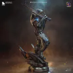 Alien Space Sniper Figurine, Highly Detailed Hand Painted 3D Printed Collectible Statue, Sci Fi Warrior Sculpture product image 6