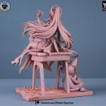 Paper Plane Lady/ Maximum Detailed Hand-Painted Figure product image 9