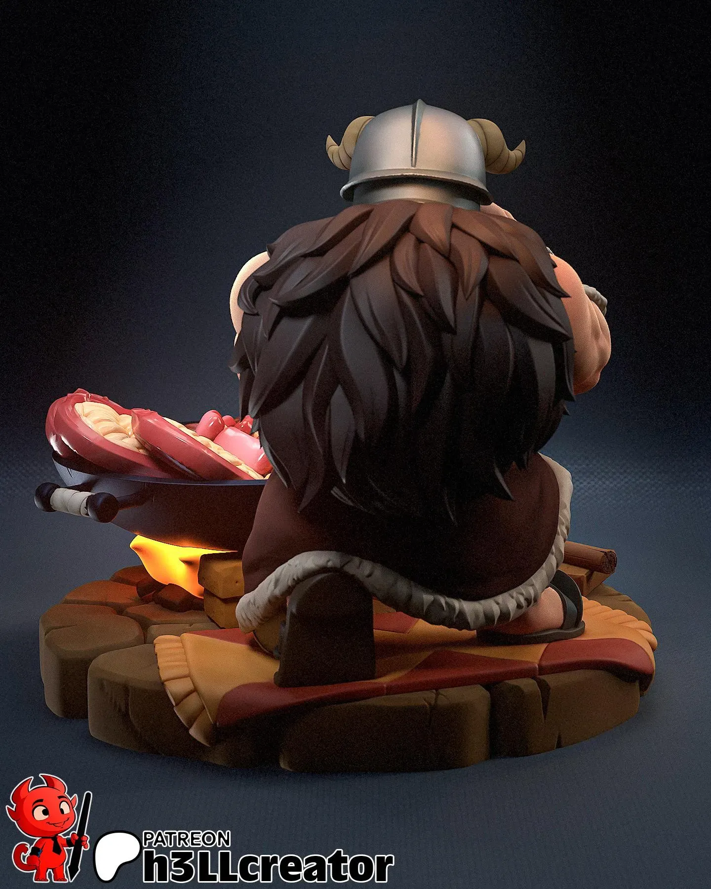 Senshi figure Delicious in Dungeon Figure – 3D Printed Resin Diorama