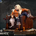 Werewolf Outlaw Huntress Figurine, Highly Detailed Hand Painted 3D Printed Collectible Statue, Dark Western Fantasy Sculpture product image 3