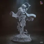 Blue Hero Swordsman Figurine, Highly Detailed Hand Painted 3D Printed Collectible Statue, Fantasy Anime Warrior Sculpture product image 12