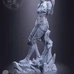 The Lady with the Finger Figurine – 16K Resin 3D Printed Statue Collectible Hand-Painted product image 8