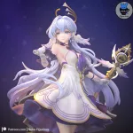 Fox Ear Mystic Lady Figurine, Maximum Detailed Hand Painted Anime Game Inspired 3D Printed Collectible Statue product image 6