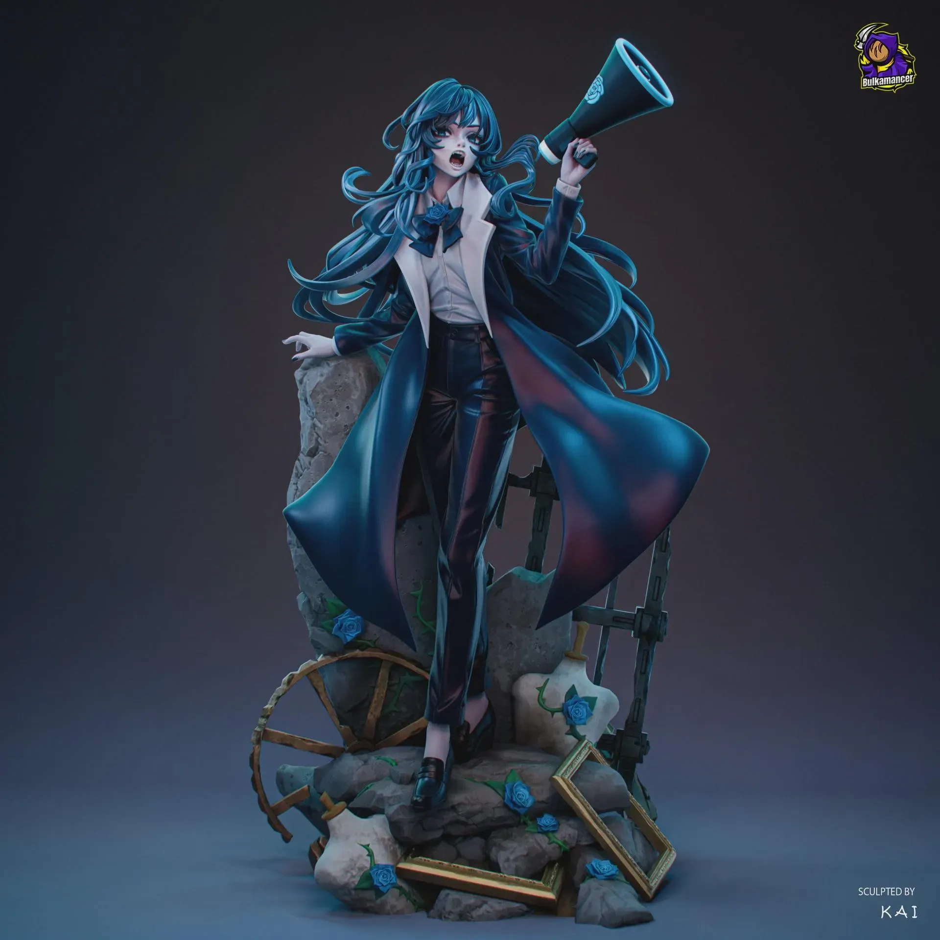 Ado Chando Figure – 3D Printed Resin Diorama j pop k pop - alternate view