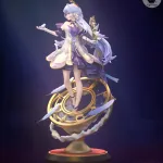Fox Ear Mystic Lady Figurine, Maximum Detailed Hand Painted Anime Game Inspired 3D Printed Collectible Statue product image 17