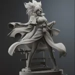 One-Eyed Samurai  - Highly Detailed Hand-Painted Statue - Collectible Sculpture product image 7