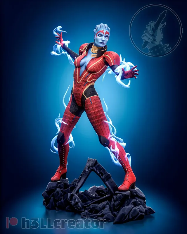 The Red Lightning – 16K Resin 3D Printed Statue Collectible Hand-Painted