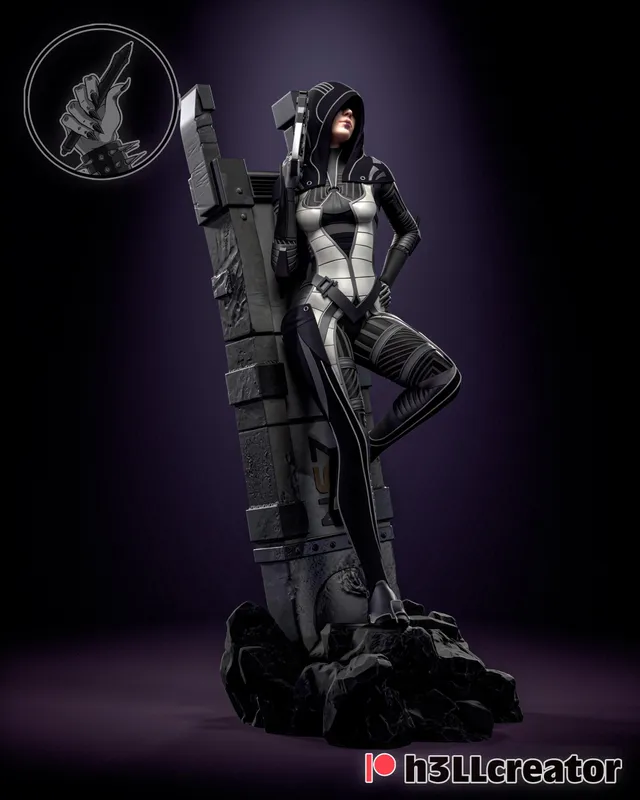 The Hood Lady – 16K Resin 3D Printed Statue Collectible Hand-Painted - alternate view