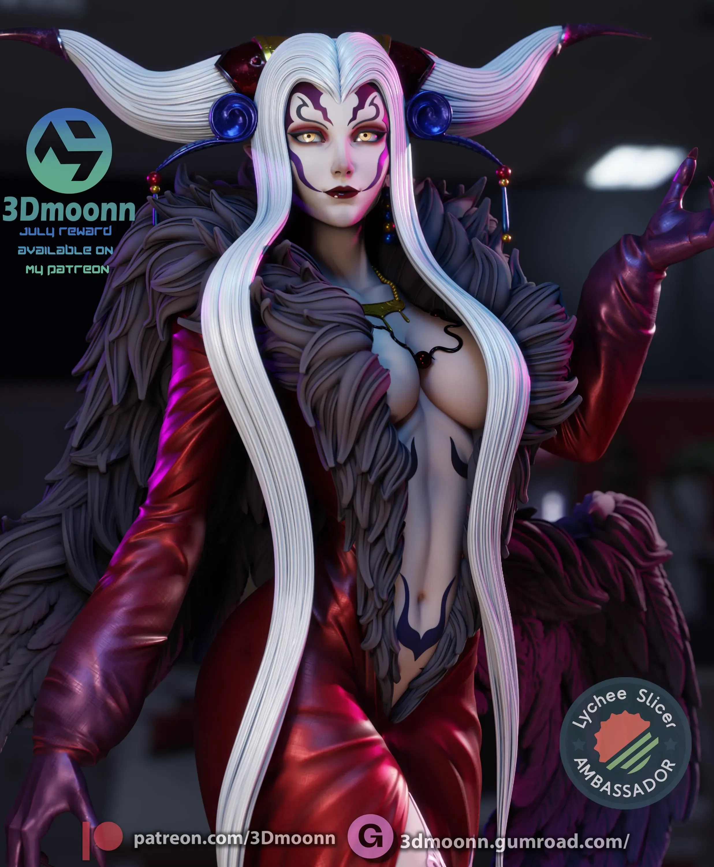 Ultimecia Figure Final Fantasy – 3D Printed Resin Diorama Final Fantasy