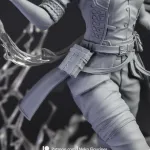 Elemental Scholar Mage Figurine, Maximum Detailed 16K 3D Printed Collectible Statue, Dark Fantasy RPG Inspired Figure product image 6