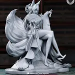 Pink Angelic Pop Singer Figurine, Maximum Detailed Hand Painted Anime Game Inspired 3D Printed Collectible Statue product image 5