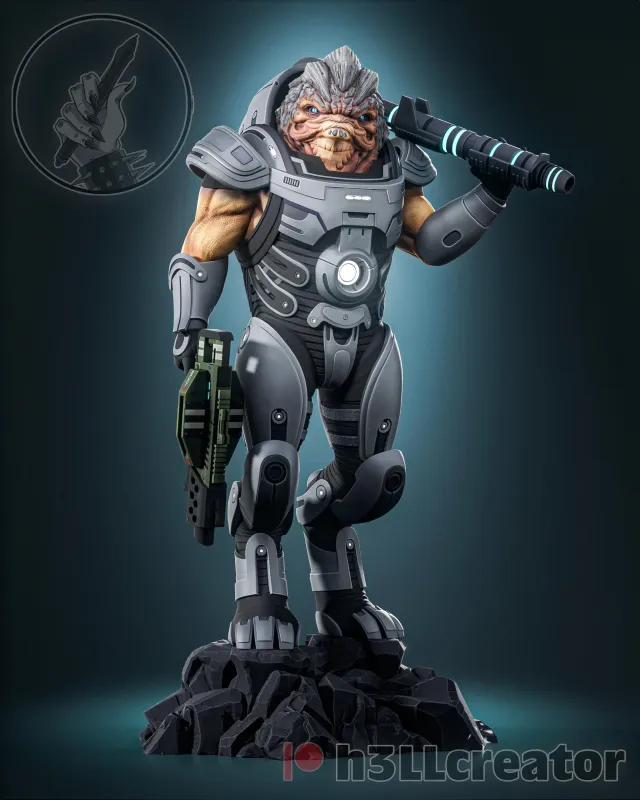 The Soldier – 16K Resin 3D Printed Statue Collectible Hand-Painted