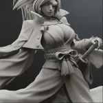 One-Eyed Samurai  - Highly Detailed Hand-Painted Statue - Collectible Sculpture product image 11