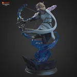 Dark Elven Ranger Archer Figurine, Fully Hand Painted 3D Printed Collectible Statue, Fantasy Huntress Sculpture product image 5