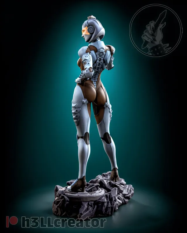The Pistol Lady– 16K Resin 3D Printed Mass Effect Statue Collectible Hand-Painted - alternate view