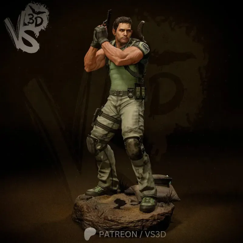 Chris Figure | Maximum Detailed 16K 3D hand painted printed figure