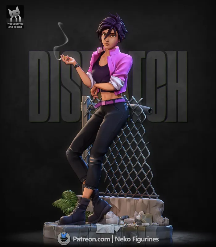 Invisible Antihero Woman Figurine, Maximum Detailed 16K 3D Printed Collectible Statue, Comic Game Inspired Figure