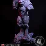 The Red Armour Soldier – 16K Resin 3D Printed Statue Collectible Hand-Painted product image 3