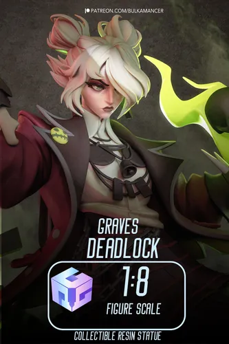 Graves Deadlock |Maximum Detailed 16K 3D printed figure