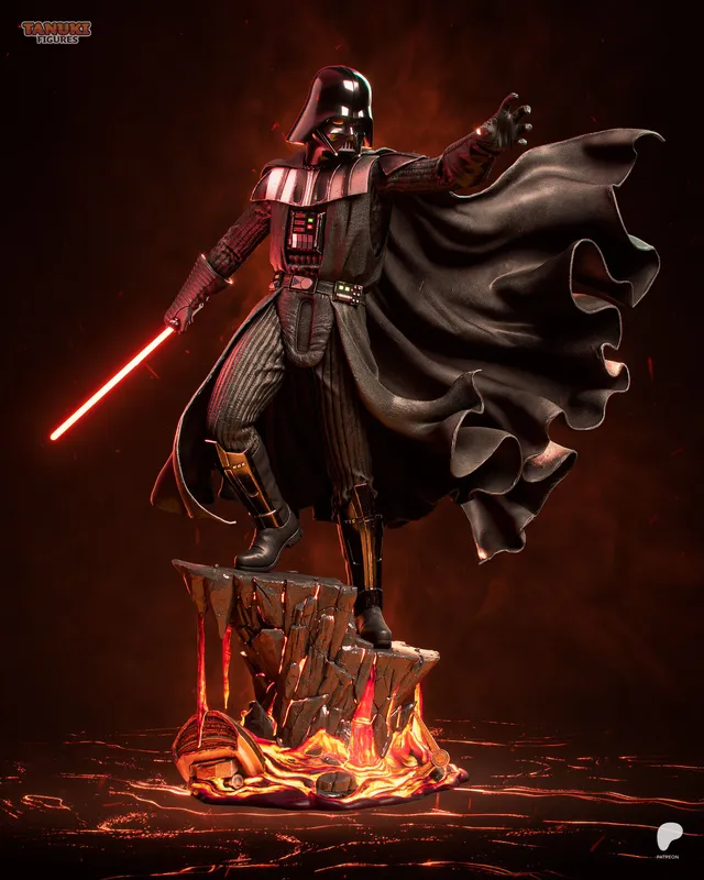 Darth Vader figure Star Wars statue 3d printed painted