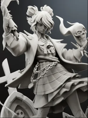 Graves Deadlock |Maximum Detailed 16K 3D printed figure - alternate view